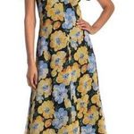 Club Monaco Coan Floral Cutout Chiffon Midi Dress Photo 0