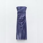 ZARA  Strapless Tulle Tie-Dye Print Dress Photo 1