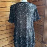 Topshop  tiered floral ruffle boxy dress size 4 Photo 3