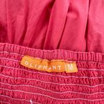 Oliphant bubble puff sleeve mini Dress Coral Cotton Vacation Sz M Red Size M Photo 4