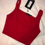 Pretty Little Thing Red Crop Top Photo 0