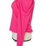 Bar III Large Top Long Balloon Puff Sleeves Sweetheart Neck Ribbed Stretch Pink Photo 4