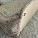 Oscar de la Renta  NM‎ Floral Lace Canvas Handbag BOHO Beach Everyday Tote Bag Photo 6