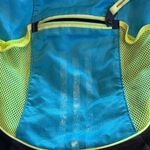 Adidas Blue and Yellow Mesh Drawstring Bag Photo 1