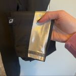 Terez  Silver Racer Metallic Athletic Leggings with Mesh Detailing Photo 2