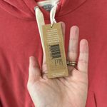 Outerknown  Red Second Spin Organic Cotton Lyocell Pull Over Lounge Hoodie S Photo 2