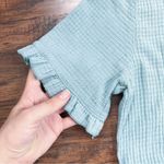 Piper & Scoot  • peasant dress aqua seafoam blue waffle cotton babydoll ruffle Photo 6