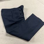 Sandro Navy Blue Sailor Button Front Bootcut Flare Dress Pants Slacks Sz 38 / 2 Photo 1