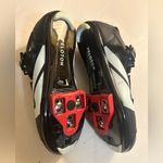 Peloton  Cycling Shoes Size 39 US
Women's 8 
Black & Red Photo 3