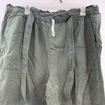 Aerie  olive green paperbag waist wide leg pants size XL NWT tie waist pull on Photo 1