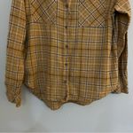 Universal Threads Universal Thread Golden Flannel Button Down Top Medium Photo 2
