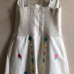 Nanette Lepore  ivory dress with embroidered flowers leaves‎ butterflies size 4 Photo 7