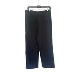 Quince  Women Organic Cotton Double Knit Wide Leg Pants 28" Black M Minimalist Photo 3