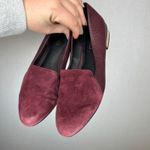 ALDO Women Burgundy Suede Snake Print Loafer Flats Shoes Size 7.5 Photo 1