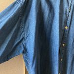 Eddie Bauer  Classic Blue denim vintage blouse medium Photo 5
