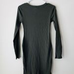 Wild Fable Green Ribbed Daisy Embroidered Dress Photo 1