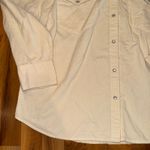Levi's β Womens Western Relaxed Fit Cream Corduroy Shirt 1X Long Sleeve NWT flaw Photo 1