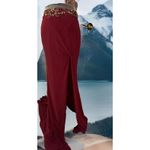 Dancing Queen  Women's Long Maxi Dress Lined Solid Sleeveless‎ Lace Beaded Prom-S Photo 3