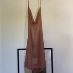 superdown Shimmering rose gold Backless Dress Photo 2
