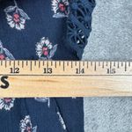 Abercrombie & Fitch Abercrombie &‎ Fitch Navy Floral Romper Womens M Boho Festival Lace Trim Photo 11