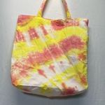 New Hand Crafted Tie Dye Tote Bag Canvas Cotton Yellow and pink Handmade Photo 7
