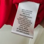 Cable & Gauge  Red Long-sleeved Tie-Front Shirt, Size Medium Photo 3