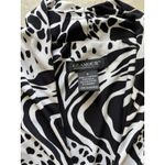 Vintage Glamour Dress Womens 6 Black White Abstract Maxi Party Resort 90s Photo 4