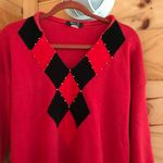 AMAZING VINTAGE KNIT RED/BLACK V Photo 2