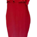 ASOS  Burgundy‎ Red Strapless Cocktail Dress Size 14 Photo 0