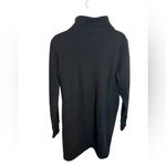 Athleta Cozy Karma Black Mock Neck Sweatshirt Dress Photo 2