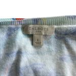 Talbots Sailboat Coral Nautical Coastal 100% Cotton Button Down Cardigan Size L Photo 7