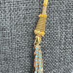 Gold Plated Blue Stone Beaded Rajasthani Kundan Bridal Necklace Gold Photo 3