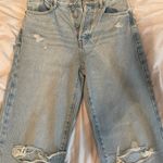 PacSun Light Indigo Distressed Dad Jeans Photo 1