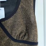 NWT | Livi women’s gold sparkly‎ tank top — medium Black Photo 1