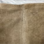 Rare Vintage Joseph Atelier Walker XS Brown Suede Pencil Skirt beaded flowers Photo 6