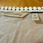 Soft Surroundings  Beach Cover Up Blouse Seychelles Beaded Tunic Top Fish Coral Photo 5