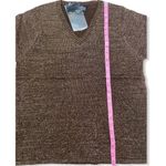 Vintage Terry Lewis Classic Luxuries Brown Metallic Wool Blend V Photo 10