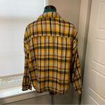 CP Shades Yellow Plaid 100% Cotton Long Sleeve Button Up Photo 6