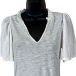 Nation Ltd Tierra Flirty Flutter Sleeve Tee in White Photo 2