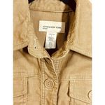 Jones New York Jacket Womens Small Brown Stretch Pockets Cotton Blend … Photo 2