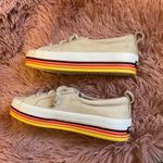 Sperry Crest Vibe Women's Low Platform Leather Sneaker Beige Size 6.5 Photo 2