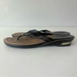 Cole Haan  Women’s Black Gray Leather Thong Sandals Size 9 B Photo 6