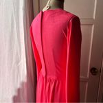 Vintage• EUC•1970’s Neon Pink Shimmer Dress•sz S/4/6 Photo 2