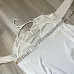 Free People Top pacific thermal long sleeve womens White small boho waffle knit Photo 2