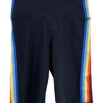 Spiritual Gangster Spiritual Gangster Rainbow Stripe Bike Short Size XS Photo 0