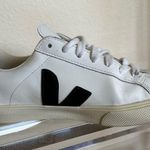 VEJA  Classic White Sneakers with Black Detail Photo 6