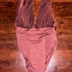 ZARA  Deep Plunge Front Pleated One Piece Swimsuit Photo 2