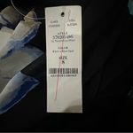 White House | Black Market Floral Hi-Lo Maxi Dress Black Blue Opal Size 8 Halter Photo 4