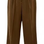 VTG Judith Hart Suede Feel Trousers Monochrome Chocolate Brown 18W Straight Leg Photo 0
