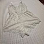 Frederick's of Hollywood Frederick’s Of Hollywood White Floral Lace Romper Lingerie Sz L Large Photo 14